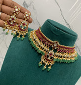 Kempu Stone Mega Choker - NN00143
